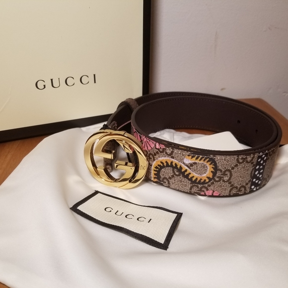 gucci supreme tiger belt